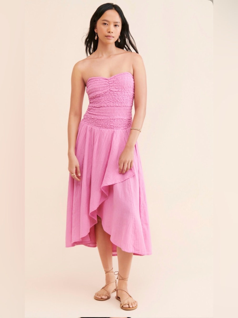 Free People Drop Waist Midi Dress
